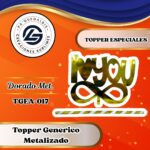 Topper Especial I ♥ Infinito Dorado #TGEA-017