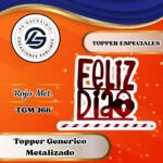 Topper Especial Feliz Día Cerrojo Rojo #TGM-166