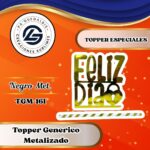 Topper Especial Feliz Día Cerrojo Dorado #TGM-161