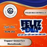Topper Generico Feliz Día Estrella Azul #TGM-134