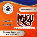 Topper Especial  I ♥ Infinito Rojo #TGEA-019