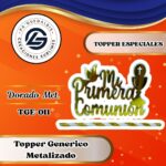 Topper Especial Mi Primera Comunión Cáliz Dorado #TGE-011