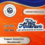 Topper Especial Aniversario S/M Azul #TGE-044