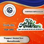 Topper Especial Aniversario S/M Verde #TGE-050