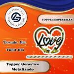Topper Especial Love Flecha Dorado #TGEA-013