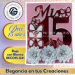 Deco 15 años Rojo con Blanco #DECO15-041