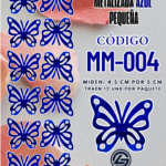Mariposas pequeñas lenna  Azul metalizadas 1 paquete contiene 12 und. código MM-004