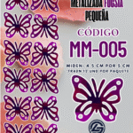 Mariposas pequeñas lenna  Fuscia metalizadas 1 paquete contiene 12 und. código MM-005