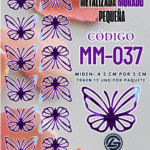 Mariposas pequeñas Keiry  Morado metalizadas 1 paquete contiene 12 und. código MM-037