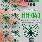 Mariposas pequeñas Keiry  Plateada metalizadas 1 paquete contiene 12 und. código MM-040