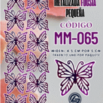 Mariposas pequeñas Monarca  Fuscia metalizadas 1 paquete contiene 12 und. código MM-065