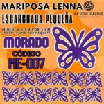 Mariposas Pequeñas Lenna Morado Escarchada 1 paquete contiene 12 und. código ME-007