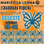Mariposas Pequeñas Lenna Celeste Escarchada 1 paquete contiene 12 und. código ME-011