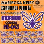 Mariposas Pequeñas Keiry Morado Escarchada 1 paquete contiene 12 und. código ME-043