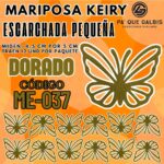 Mariposas Pequeñas Keiry Dorado Escarchada 1 paquete contiene 12 und. código ME-037