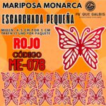 Mariposas Pequeñas Monarca Rojo Escarchada 1 paquete contiene 12 und. código ME-078
