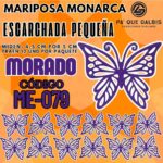 Mariposas Pequeñas Monarca Morado Escarchada 1 paquete contiene 12 und. código ME-079