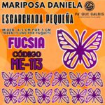 Mariposas Pequeñas Daniela Fuscia  Escarchada 1 paquete contiene 12 und. código ME-113