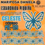 Mariposas Pequeñas Daniela Celeste Escarchada 1 paquete contiene 12 und. código ME-119