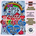 Kit Topper amor Flork Arcoiris #KIT-235