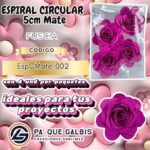 Flor Espiral circular Rosa 5 cm Mate
cod. EspCMate-002
Fuscia