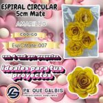 Flor Espiral circular Rosa 5 cm Mate
cod. EspCMate-007
Amarillo