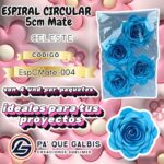 Flor Espiral circular Rosa 5 cm Mate
cod. EspCMate-004
Celeste