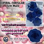 Flor Espiral circular Rosa 5 cm Mate
cod. EspCMate-006
Azul marino