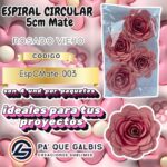 Flor Espiral circular Rosa 5 cm Mate
cod. EspCMate-003
Rosa Viejo