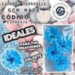 Espiral Margarita 5cm Mate 
cod. ESPMMATE-004
celeste