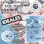 Espiral Margarita 5cm Mate 
cod. ESPMMATE-016
Blanco