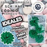 Espiral Margarita 5cm Mate 
cod. ESPMMATE-012
Verde hoja