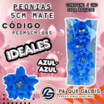 Flor Peonias 5 Cm Matecod. PEOM5CM-005Azul-Azul
