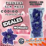 Flor Peonias 5 Cm Matecod. PEOM5CM-009Morado