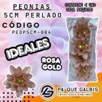 Flor Peonias 5 Cm Perladocod. PEOP5CM-004 Rosa Gold