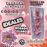 Flor Peonias 5 Cm Matecod. PEOM5CM-001Rosa Claro