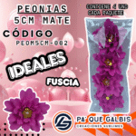 Flor Peonias 5 Cm Matecod. PEOM5CM-002 Fucsia