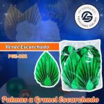 PALMA A GRANEL VERDE ESCARCHADA 1 PAQUETE CONTIENE 10 UND CÓDIGO PGE-008