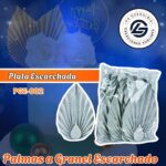 PALMA A GRANEL PLATEADO ESCARCHADA 1 PAQUETE CONTIENE 10 UND CÓDIGO PGE-002