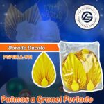 PALMA A GRANEL DORADO DUCATO PERLADO 1 PAQUETE CONTIENE 10 UND CÓDIGO PGPERLA-001