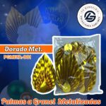 PALMA A GRANEL DORADO METAL METALIZADA 1 PAQUETE CONTIENE 10 UND CÓDIGO PGMETA-001