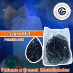 PALMA A GRANEL NEGRO METAL METALIZADA 1 PAQUETE CONTIENE 10 UND CÓDIGO PGMETA-010