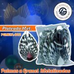 PALMA A GRANEL PLATEADO METAL METALIZADA 1 PAQUETE CONTIENE 10 UND CÓDIGO PGMETA-002