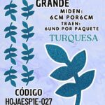 HOJAS GRANDES ESPIGA DORADO ESCARCHADAS 1 PAQUETE CONTIENE 6 UND CÓDIGO HOJAESP1M-027