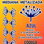 HOJAS MEDIANAS PISTILO AZUL GRANDES 1 PAQUETE CONTIENE 8 UND CÓDIGO HOJASPISM-011