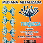 HOJAS MEDIANAS PISTILO TURQUESA GRANDES 1 PAQUETE CONTIENE 8 UND CÓDIGO HOJASPISM-026