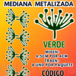 HOJAS MEDIANAS PISTILO VERDE GRANDES 1 PAQUETE CONTIENE 8 UND CÓDIGO HOJASPISM-029