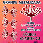 HOJAS GRANDES PISTILO ROJO GRANDES 1 PAQUETE CONTIENE 6 UND CÓDIGO HOJASPISM-018