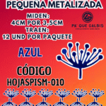 HOJAS PEQUEÑAS PISTILO AZUL  1 PAQUETE CONTIENE 12 UND CÓDIGO HOJASPISM-010