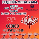 HOJAS PEQUEÑAS PISTILO ROJO  1 PAQUETE CONTIENE 12 UND CÓDIGO HOJASPISM-016